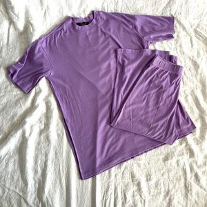 Dressed In Lala Lavender Ribber Playsuit